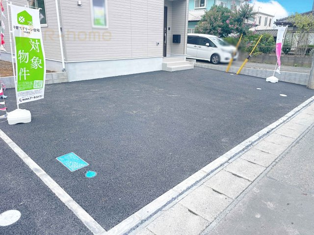ひたちなか市堀口第2　新築戸建て　1号棟の駐車場|カースペースは2台お停めいただけます♪