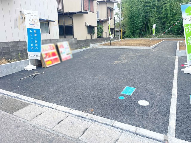 ひたちなか市堀口第2　新築戸建て　2号棟の駐車場|カースペースは2台お停めいただけます♪