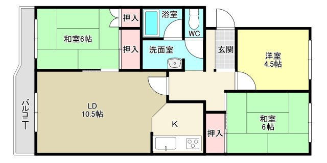 エミネンス小山Ⅲの間取り