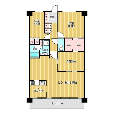 ロイヤルクレスト志賀公園の間取り