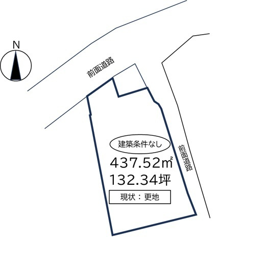 【土地】常盤4687-6の土地図