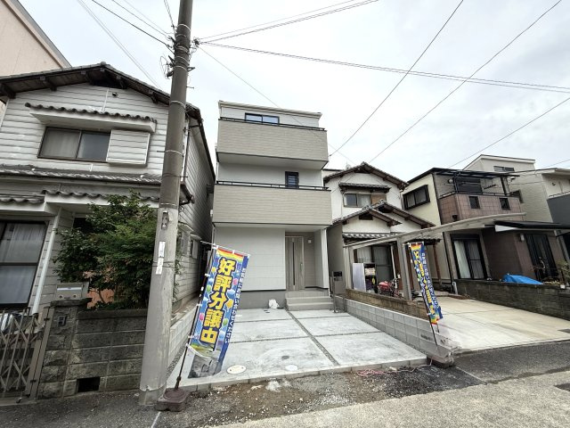 上野芝向ヶ丘2丁新築の前面道路含む現地写真