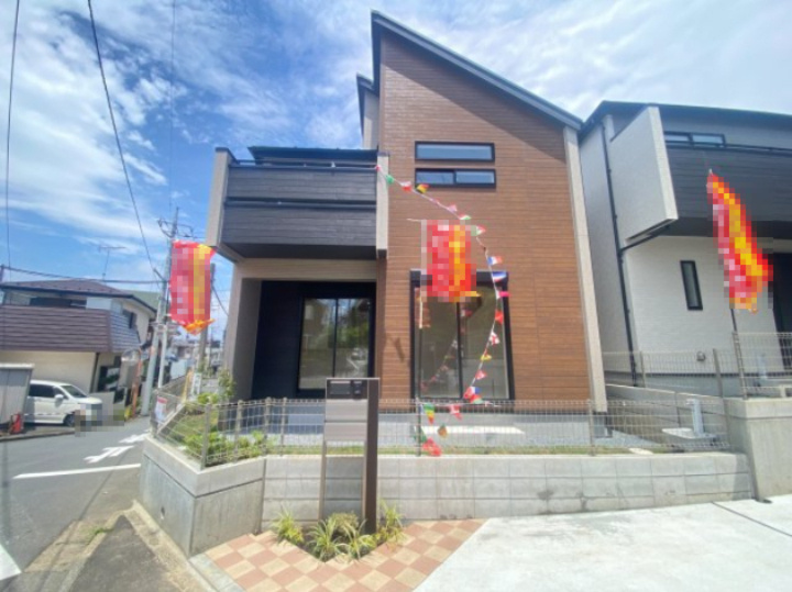 祝：成約済み　八王子市　散田町４丁目　新築戸建ての外観|～仲介手数料無料☆八王子ひなた不動産～八王子市散田町　新築戸建て