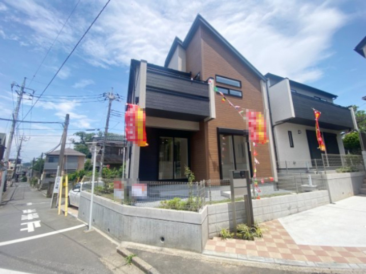 祝：成約済み　八王子市　散田町４丁目　新築戸建ての外観|～仲介手数料無料☆八王子ひなた不動産～八王子市散田町　新築戸建て