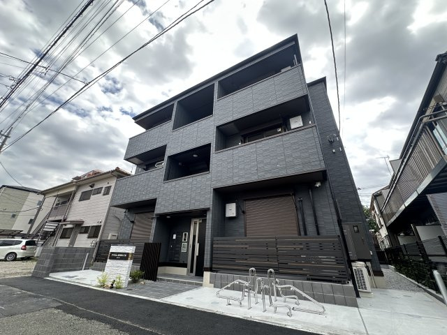 川崎市多摩区宿河原７丁目のアパートの外観パース