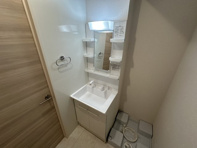 川崎市多摩区宿河原７丁目のアパートの独立洗面台