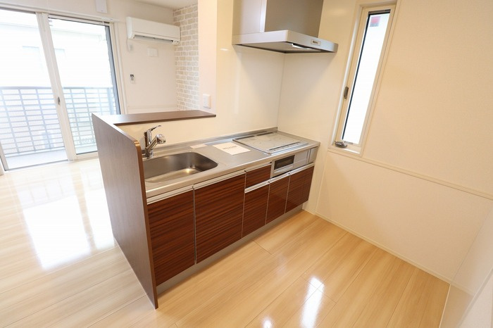 PalⅡのキッチン|カウンターキッチン（IHクッキングヒーター付き）