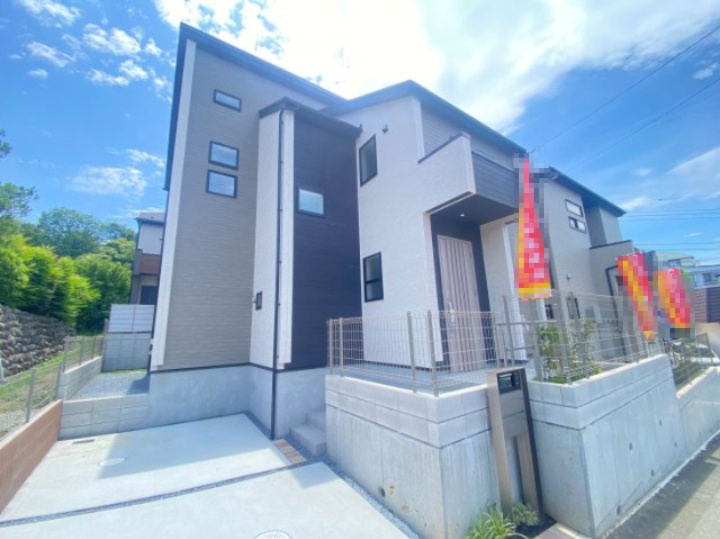 祝：成約済み　八王子市　散田町４丁目　新築戸建ての外観|～仲介手数料無料☆八王子ひなた不動産～八王子市散田町　新築戸建て