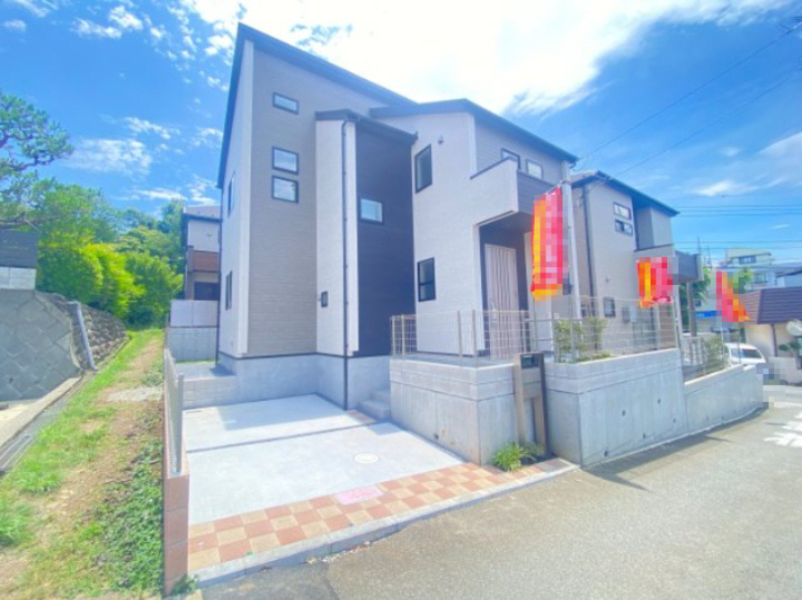祝：成約済み　八王子市　散田町４丁目　新築戸建ての外観|～仲介手数料無料☆八王子ひなた不動産～八王子市散田町　新築戸建て