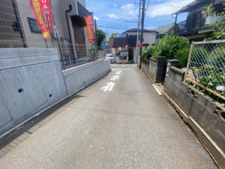 祝：成約済み　八王子市　散田町４丁目　新築戸建ての前面道路含む現地写真|～仲介手数料無料☆八王子ひなた不動産～八王子市散田町　新築戸建て