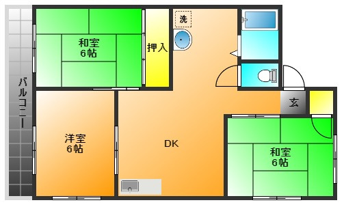 エコール荒木の間取り