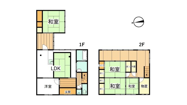 福井市西木田3丁目　中古戸建の間取り