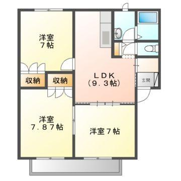 ミルグレース大福の間取り