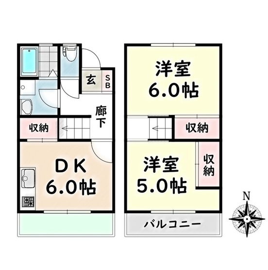 【間取り】 | 石場町貸家【名古屋市賃貸・連棟貸家】