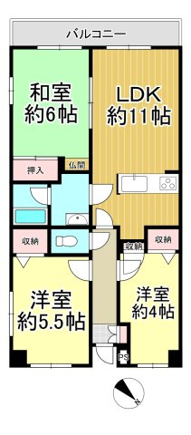 －三丁目不動産-ナインティ-5熊谷・石原-　最上の間取り