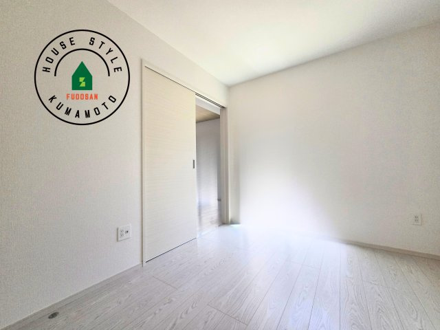 熊本市東区西原1丁目第1-2棟（1号棟）　の内観：施工例|将来的に、琉球畳を引きまして和室風にすることも可能です。