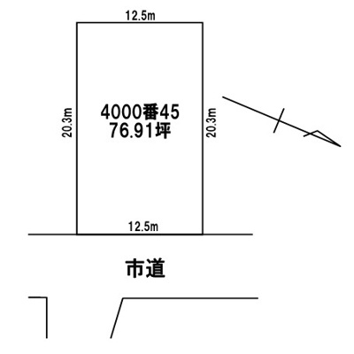【地図】 | 新潟市北区新元島町4000番45　解体更地渡し