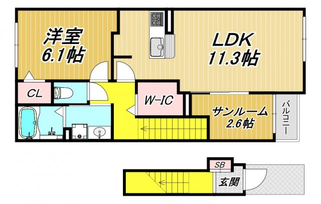 クリステル尼崎の間取り