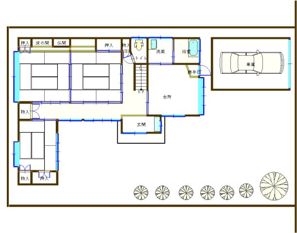 【間取り】 | 新潟市北区新元島町 　売家 | １階　間取り