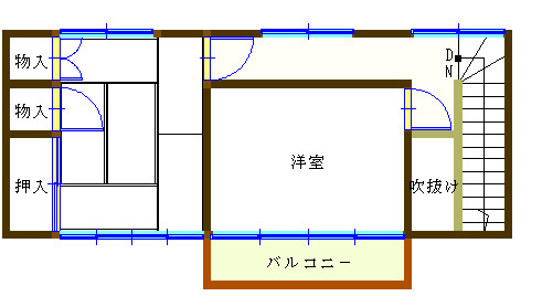 【間取り】 | 新潟市北区新元島町 　売家 | ２階　間取り