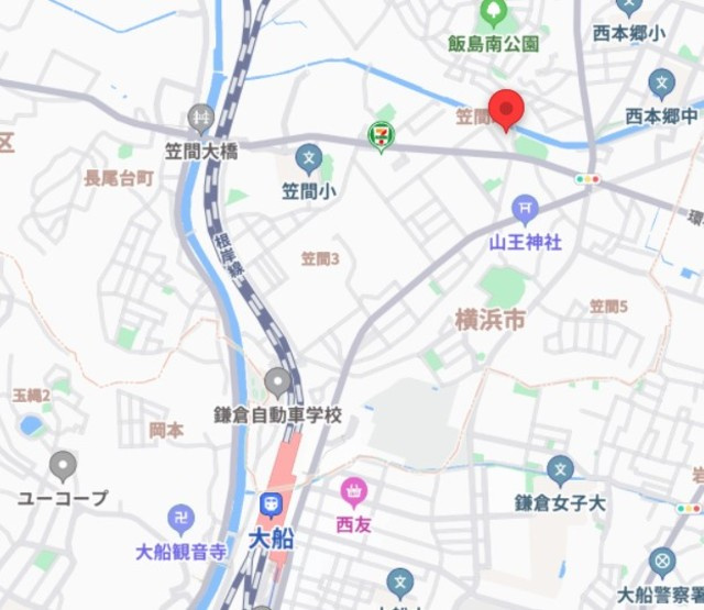 スプルース笠間の地図