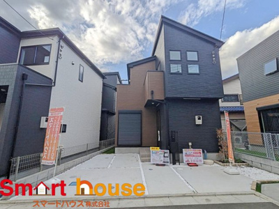 【外観】 | 綾瀬市落合南　新築5棟 | オシャレな外観は、人の目を引くだけではなく自慢したくなりますね！植木を置いたりアレンジは、自由です。自分の好みに仕上げましょう♪