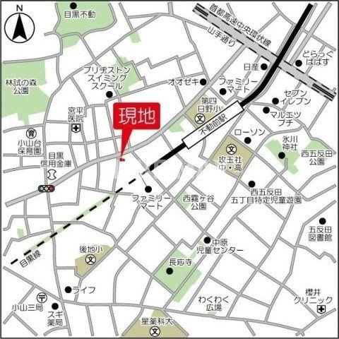 【地図】ヴィラ・ハーモニー不動前