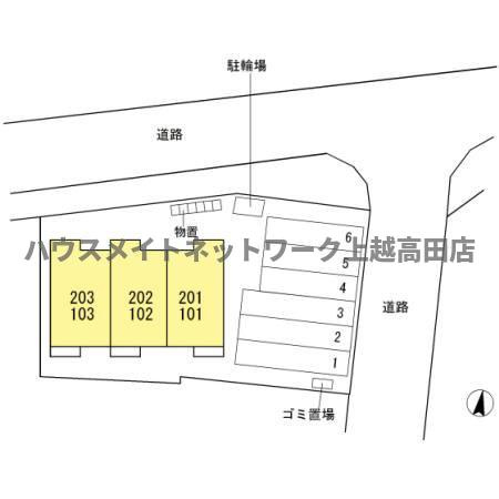 アネシス船見の区画図|配置図