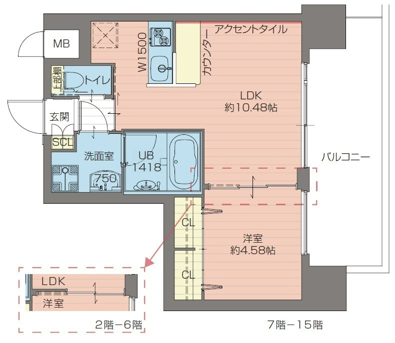 プレジオ難波WESTの間取り