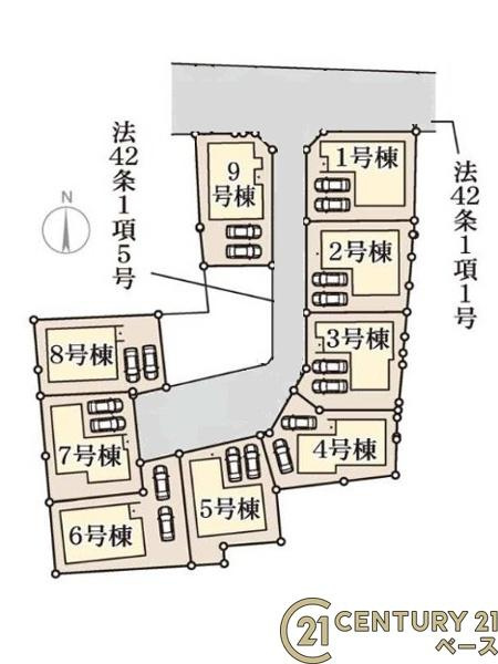 リーブルガーデン宝来 １号棟 ／新築一戸建の区画図|■こちらの物件は１号棟です！■