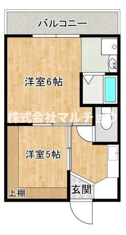 ヴィラナリー田辺　2の間取り