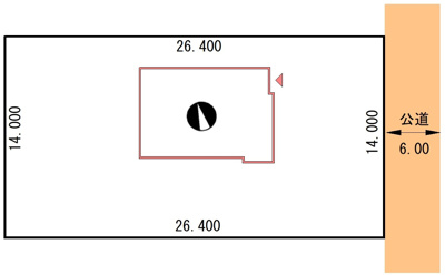 【区画図】 | 厚岸町門静2丁目売家