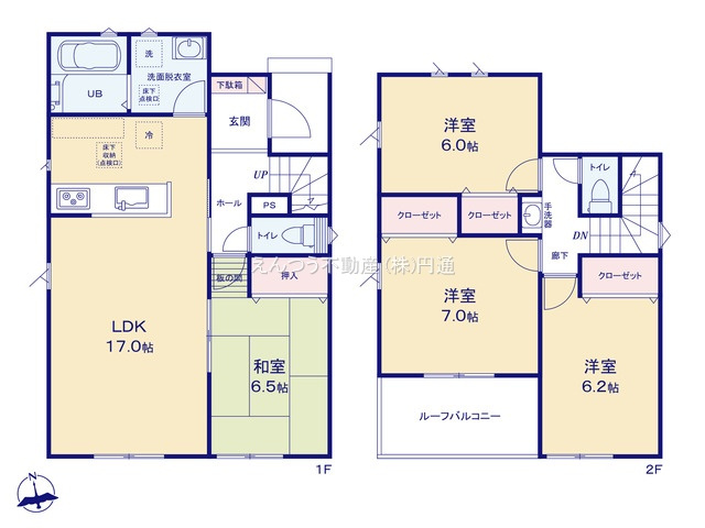 リナージュ石田町23-1期の間取り