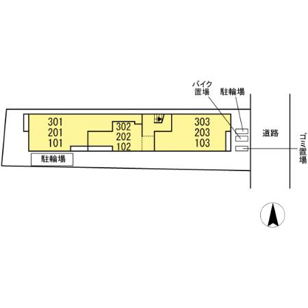 セレスティア東葛西Ⅴの区画図