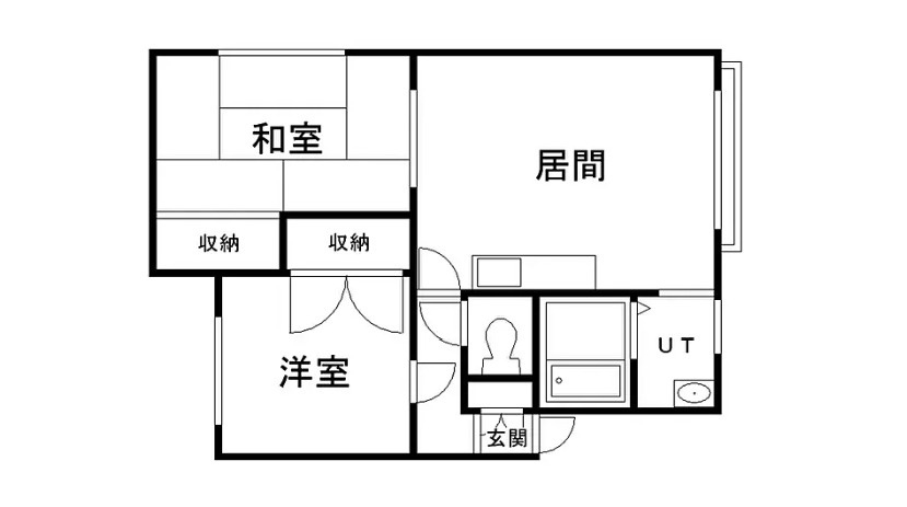 札幌市東区北三十五条東12丁目　一棟アパート　現況満室稼働中の間取り