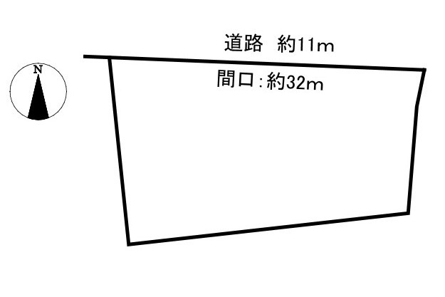 土地　粟野西5丁目の土地図