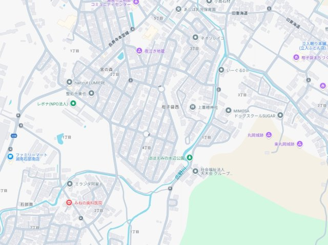 湖南市柑子袋西　第1期　新築一戸建ての地図