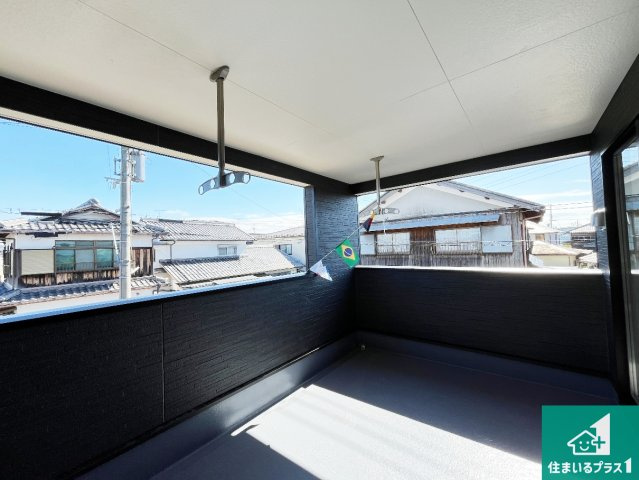 野洲市六条　第1期　新築一戸建てのバルコニー|日当たりのよいバルコニー！お部屋が開放的に！