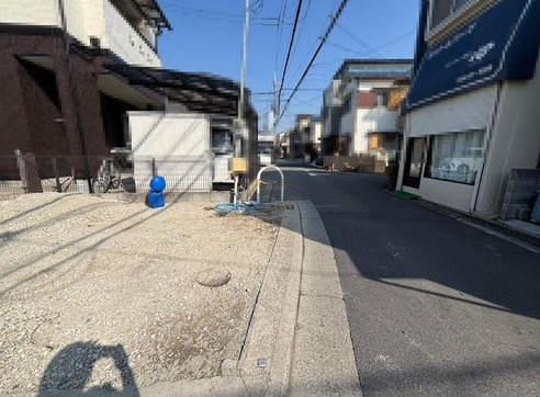 東区野尻町　戸建ての前面道路含む現地写真