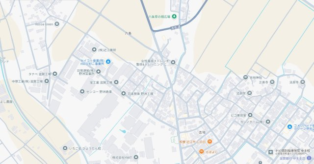 野洲市六条　第1期　新築一戸建ての地図
