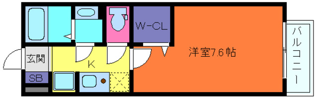 セジュール西岡本の間取り
