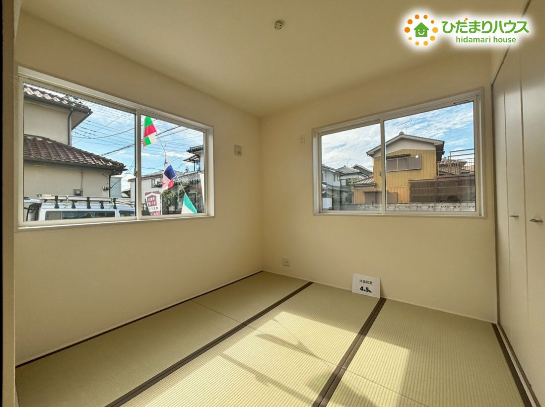 鴻巣市人形3丁目　新築戸建　リーブルガーデン01の和室|和室：4.5帖