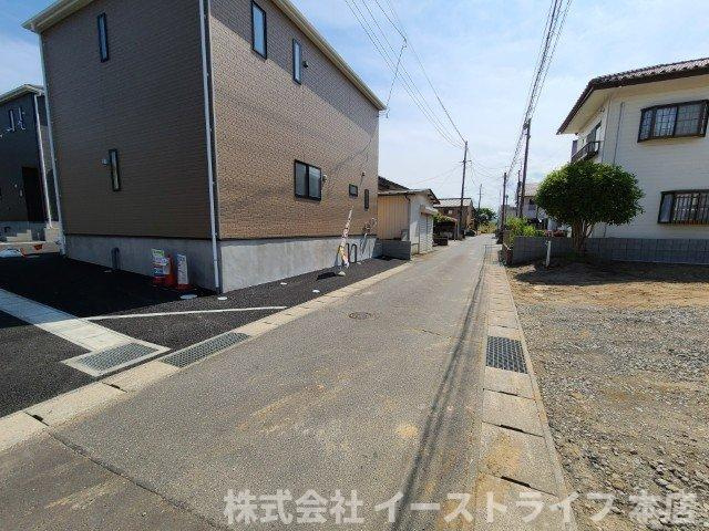 【新築戸建】　いわき市植田町第20　価格変更！の前面道路含む現地写真|北側4.0ｍ公道