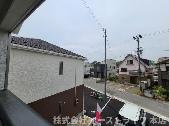 【新築戸建】　いわき市後田町第3　ラスト1棟の展望|2号棟写真　バルコニーからの眺望です