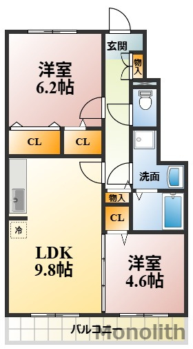 ディアメゾンMの間取り