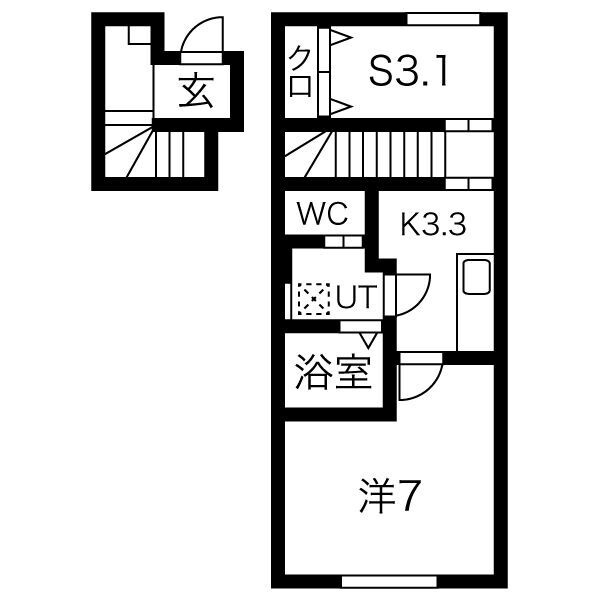 【新築】RESI大沢川原　Ⅱの間取り