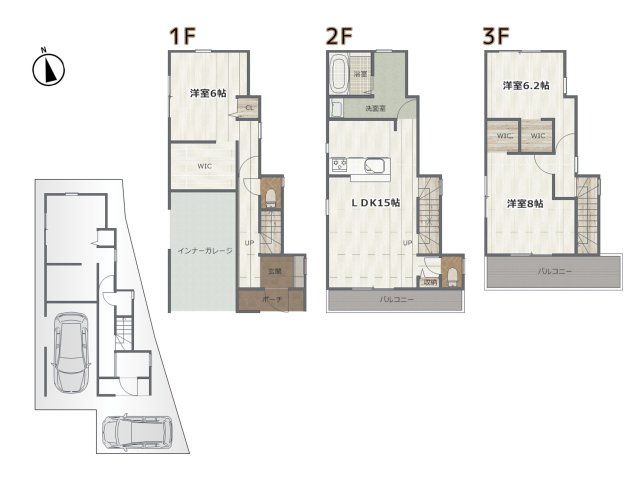 深井中町全1棟の間取り