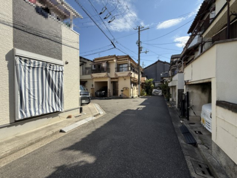 深井中町全1棟の前面道路含む現地写真