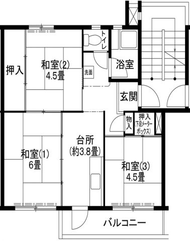 明石舞子３Ｋの間取り