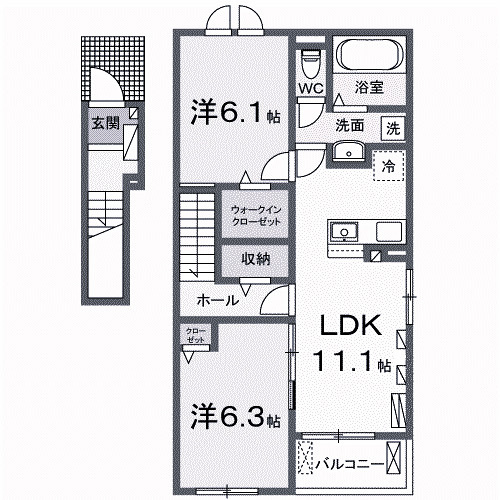 【間取り】 | アンバーベル・Ⅱ